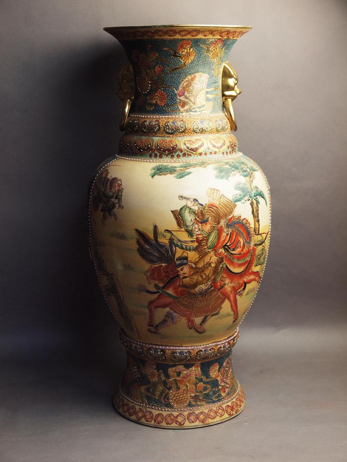 японская ваза в китайском стиле, японская керамика