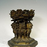 Уникальная статуэтка трона Будды из бронзы, Эдо, 18-й век.