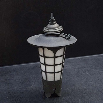 Японский фонарь, чугун, рисовая бумага