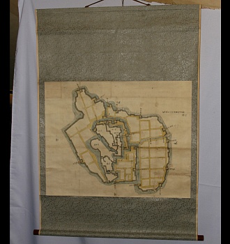 Карта замка сёгуна в Эдо. 1800 г.