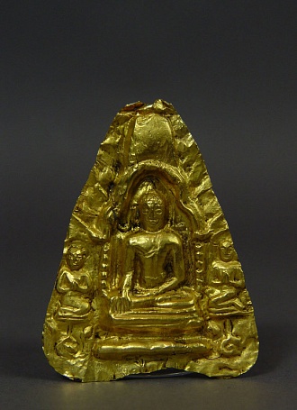 Раритетная золотая буддистская плита, Бирма