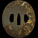 Цуба с изображением полководца Като Киёмасо