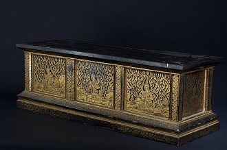 Превосходный деревянный ящик для буддистских манускриптов, Сиам