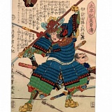 Утагава Ёсиику. Икеда Цунеоки. 1866 г.