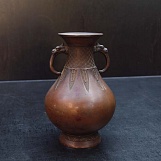 Японская бронзовая ваза "Драконы"