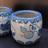 Японская керамическая ваза Хибачи