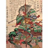 Утагава Ёсиику. Такеда Кацуёри. 1866 г.